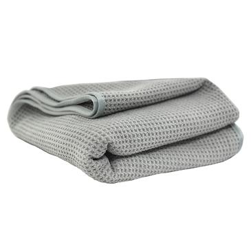 Gray Matter Silk Effect Super Soft Microfiber Waffle Weave Dryer Towel (36" X 25")