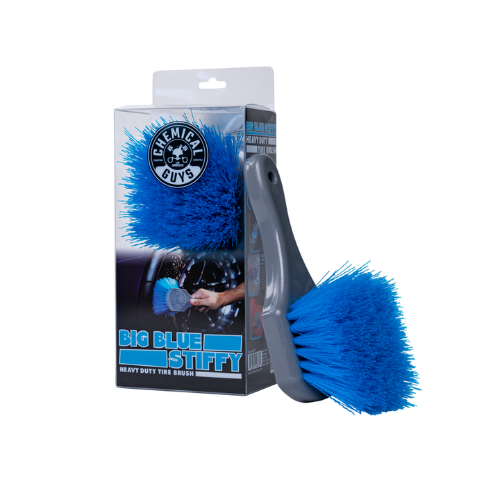 NEW Blue Stiffy Brush for Tires & Carpets