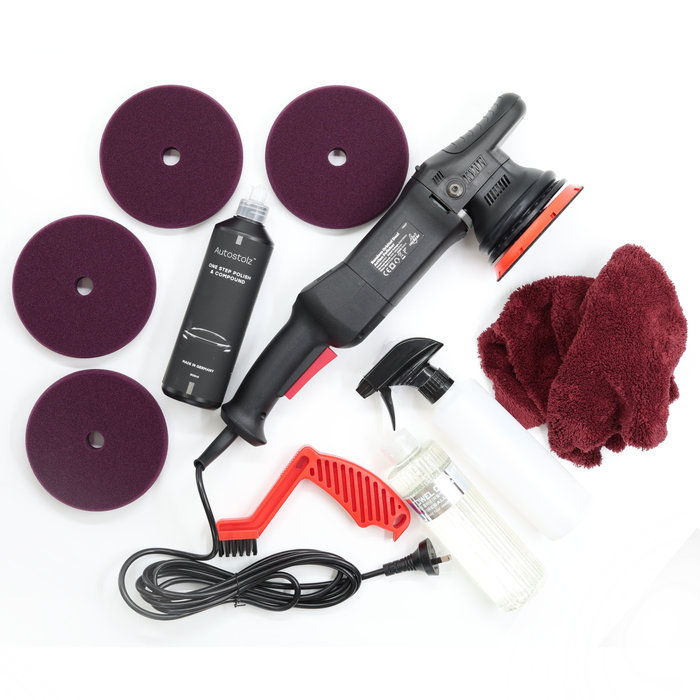 RockCar 15mm DA & Autostolz Paint Correction System - One Step Polishing Kit