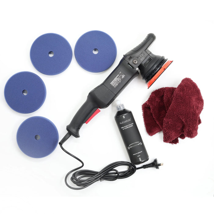RockCar 15mm DA & Autostolz Paint Correction System - One Step Polishing Kit