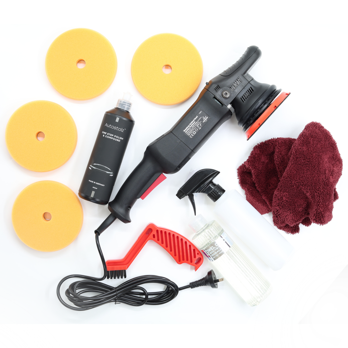 RockCar 15mm DA & Autostolz Paint Correction System - One Step Polishing Kit