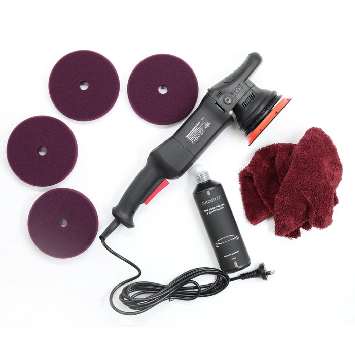 RockCar 15mm DA & Autostolz Paint Correction System - One Step Polishing Kit