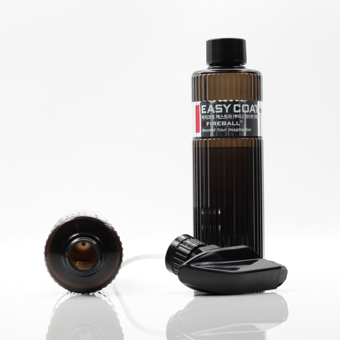 Fireball Easy Coat Extra Spray SiO2 Sealant 500ml Front with empty spray dilution bottle looking down | United Car Care NZ
