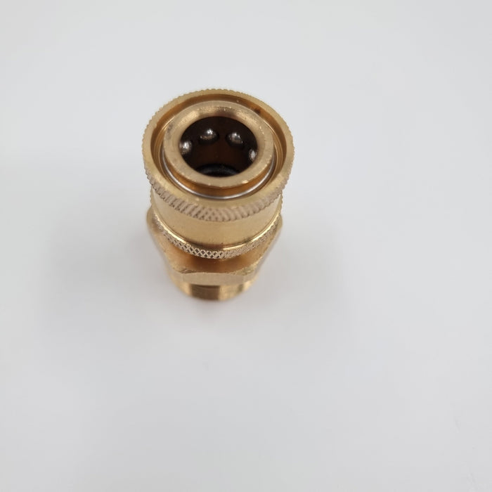 Brass Quick Connect Fitting - Adapter to add quick release.  M22-14mm adapter with  1/4 quick connector