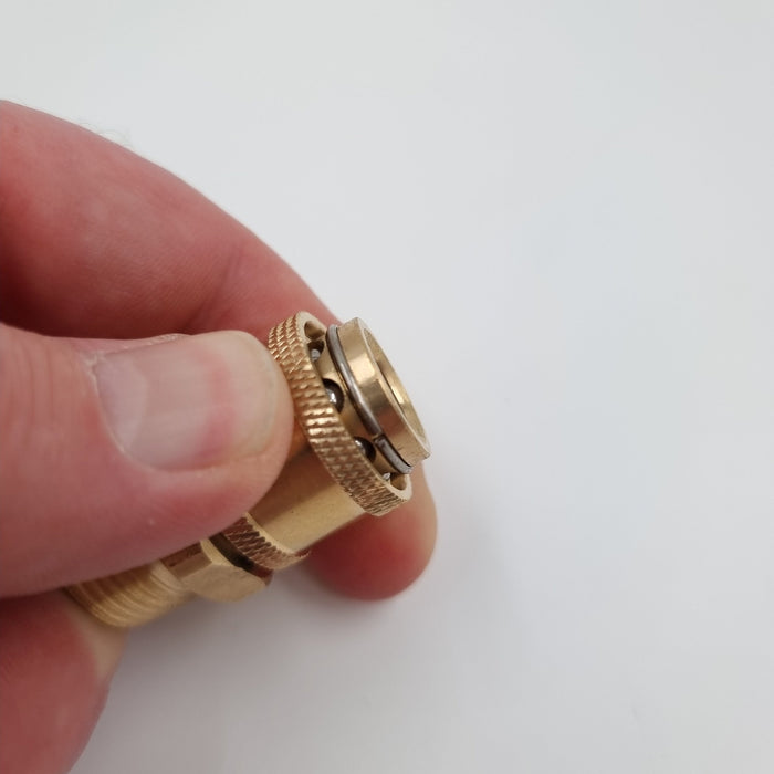 Brass Quick Connect Fitting - Adapter to add quick release.  M22-14mm adapter with  1/4 quick connector