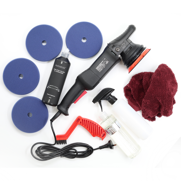 RockCar 15mm DA & Autostolz Paint Correction System - One Step Polishing Kit
