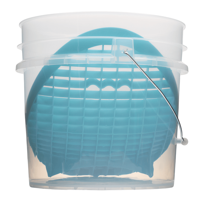Rockcar Clear Wash Bucket + Mint Blue Mitt Slide Kit – 17L