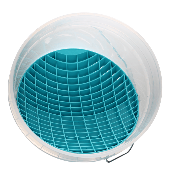 Rockcar Clear Wash Bucket + Mint Blue Mitt Slide Kit – 17L