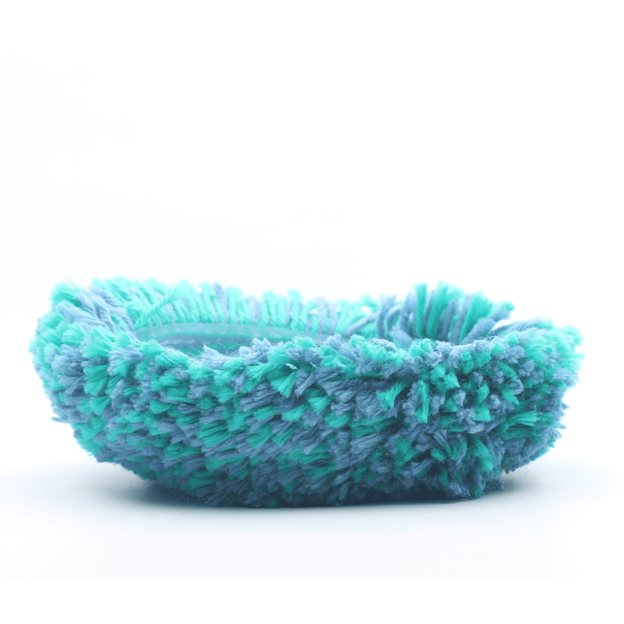 Marine Blue Teal Twisted Medium Cut Wool Blend Pad 6.5"x1.5"