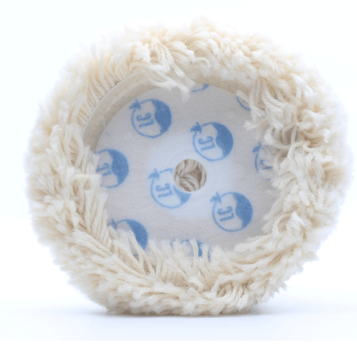 Marine White Cutting Wool Natural Blend Curved Pad 7.5"x1.5"