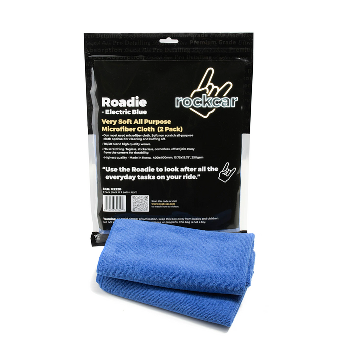 Roadie Soft All Purpose Cloth - Electric Blue  (2 Pack)