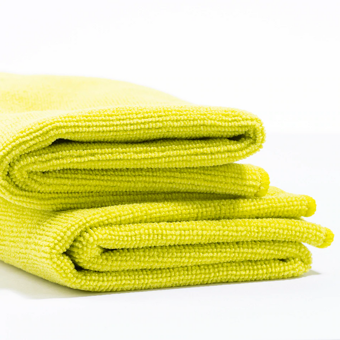 Roadie Soft All Purpose Microfibre Cloth - Neon Yellow (2 Pack)