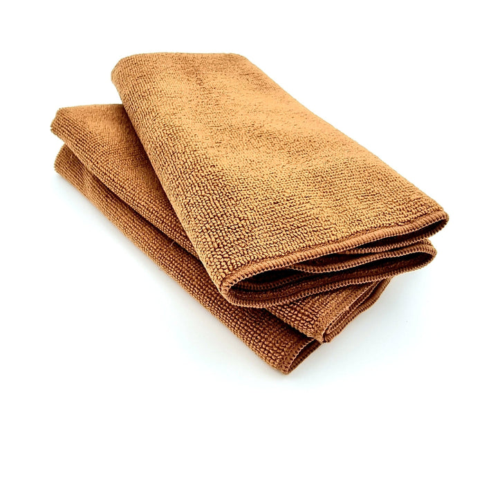 Roadie Soft All Purpose Microfibre Cloth - Natural Brown (2 Pack)