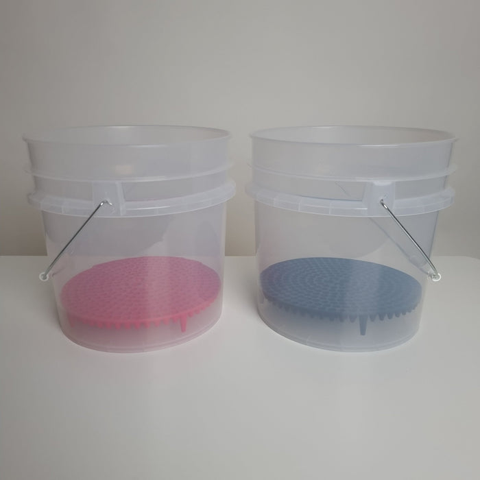 Rockcar 2 Clear Bucket & 2 Dirt Traps (1 Red, 1 Black)