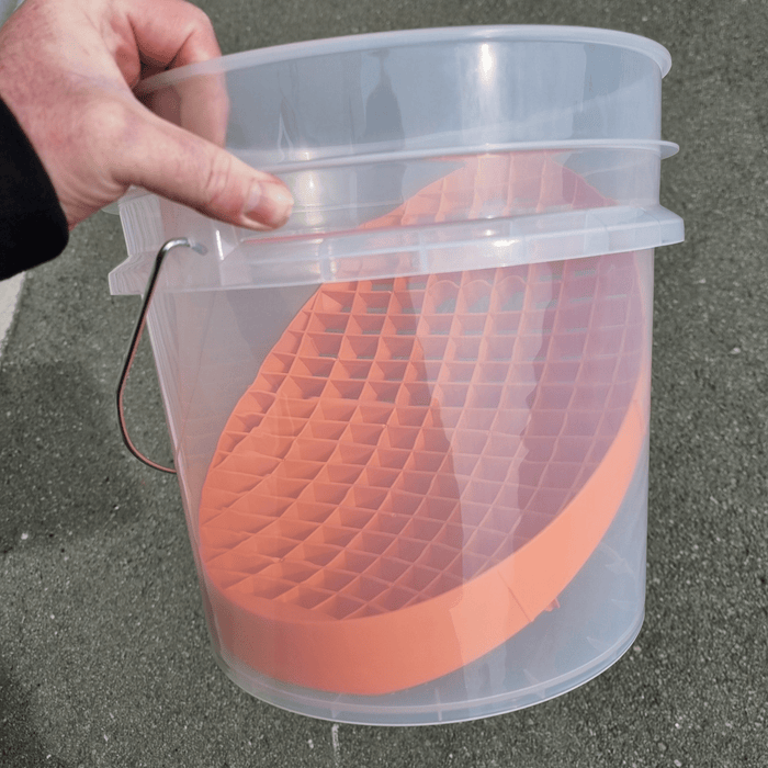 Rockcar Clear Bucket & Orange Mitt Slide Kit - 17L