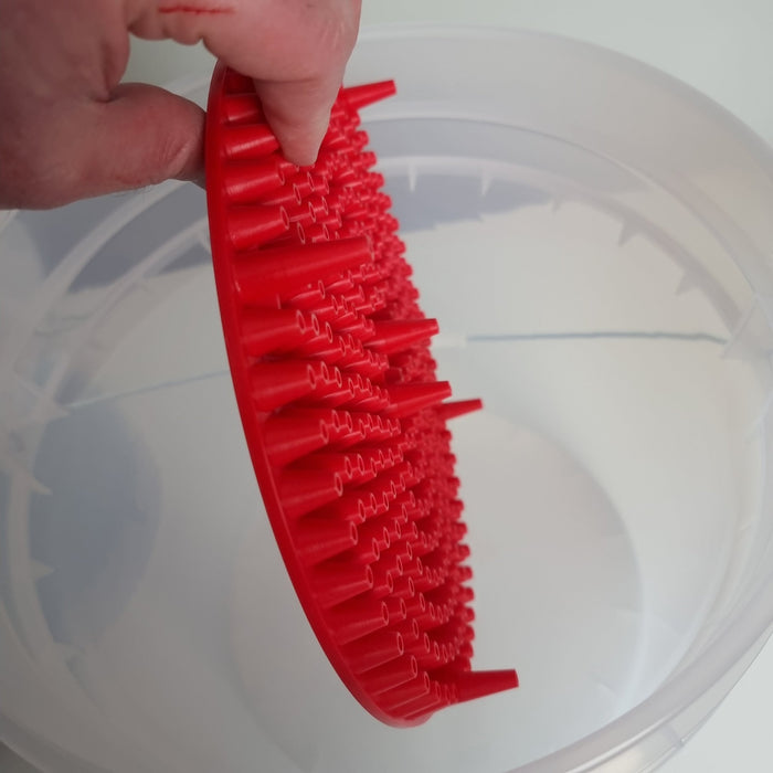 Rockcar 2 Clear Bucket & 2 Dirt Traps (1 Red, 1 Black)