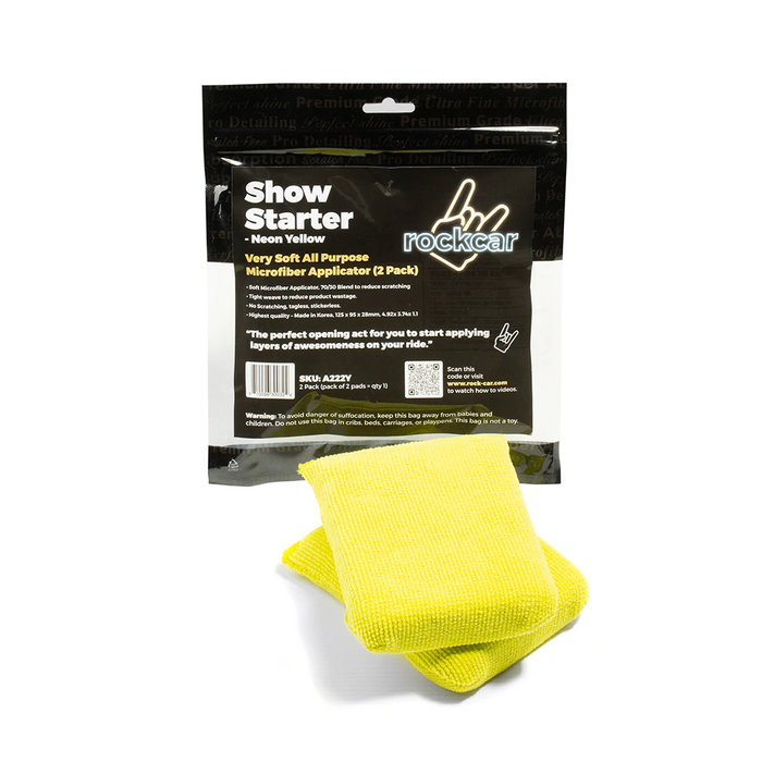 Show Starter Soft Applicator - Neon Yellow (2 pack)