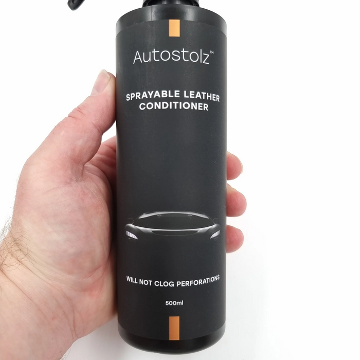 Autostolz Sprayable Leather Conditioner (500ml) - natural lanolin - will not clog perforations