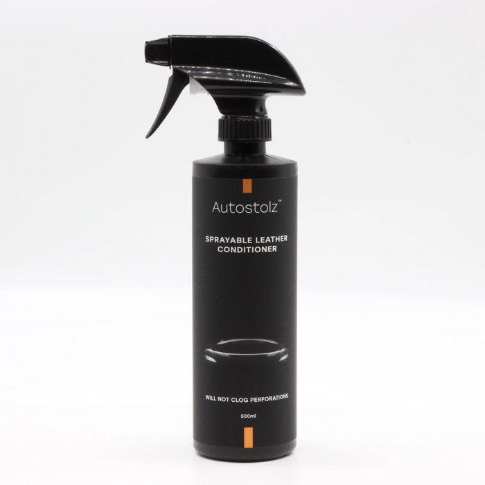 Autostolz Sprayable Leather Conditioner (500ml) - natural lanolin - will not clog perforations