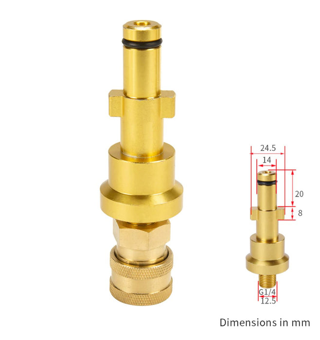 Stihl & Nilfisk Newer Models - Adapter to fit a foam Cannon to the Stihl Twist Lock Trigger